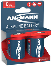 ANSMANN Pile alcaline "RED", Mono D, blister de 2