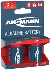 ANSMANN Pile alcaline "RED", Baby C LR14, blister de 2