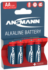ANSMANN Pile alcaline "RED", Mignon AA, blister de 4