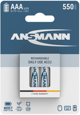 ANSMANN Pile rechargeable maxE NiMH, Micro AAA, blister de 4