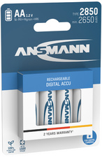 ANSMANN Pile rechargeable Digital NiMH, Mignon AA, 2.850 mAh