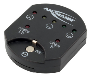 ANSMANN Testeur de piles, pour piles boutons, noir