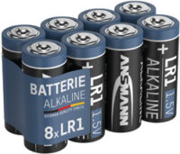 ANSMANN Pile alcaline LR1, 1,5 V, en lot de 8