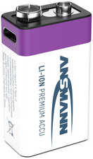 ANSMANN Pile Li-Ion E-Block avec prise USB-C femelle