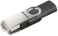 hama Clé USB 2.0 "Rotate", 8 GB, noir/argent