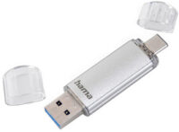 hama Clé USB 3.0/3.1 "C-Laeta", 256 GB, argent