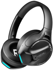 LogiLink Casque gaming BT 6.0 THUNDER BLUE, bluetooth, noir