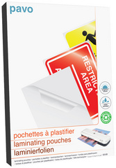 pavo Pochette de plastification, A4, mat, 150 microns