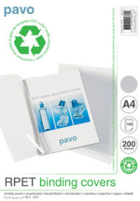 pavo Plats de couverture, A4, rPET, transparent, 0,20 mm