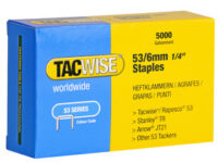 TACWISE Agrafes 53/10 mm, 2.000 pièces, galvanisé