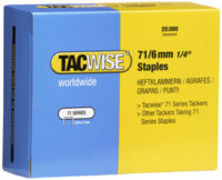TACWISE Agrafes 71/16 mm galvanisées, 10.000 pièces