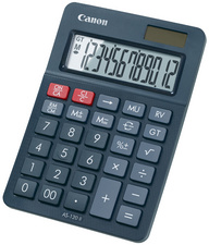 Canon Calculatrice de bureau AS-120 II, solaire/pile