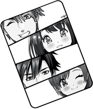 CEP Tapis de souris MANGA HEROS, noir/blanc