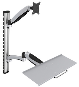 DIGITUS Support pour écran LCD/LED, avec porte-clavier