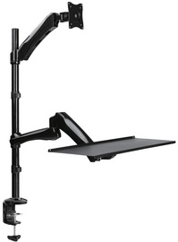 LogiLink Poste de travail assis-debout, pour 1 moniteur,noir