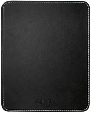 LogiLink Tapis de souris dans un design en cuir, noir