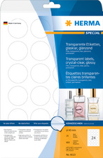 HERMA Etiquette en film SPECIAL, diamètre 40 mm, transparent