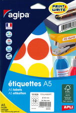 agipa Pastille de couleur, diamètre: 45 mm, rond, assorti
