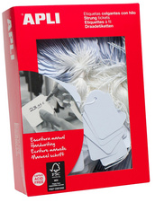 APLI Etiquette à suspendre, dimensions: 18 x 29 mm, blanc