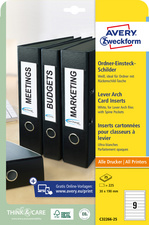 AVERY Zweckform Etiquette pour dos de classeurs, 50 x 146 mm