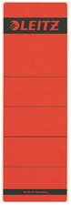 LEITZ Etiquette pour dos de classeur, 61 x 192 mm, rouge