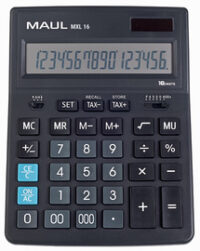 MAUL Calculatrice de bureau MXL 16, 16 chiffres, noir