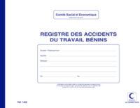 ELVE Registre "Accidents du travail bénins