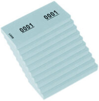 kangaro Bloc numéroté 1-1000, 105 x 42 mm, bleu