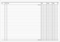 RNK Verlag Kontokorrentkarte, DIN A5 quer, weiß