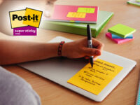 Post-it Bloc-note super sticky notes, ligné, 101 x 101 mm