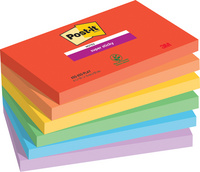 Post-it Bloc-note super sticky notes, 1277 x 76 mm, Playful