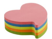 Kores Bloc-note "Coeur", 250 feuilles, 5 couleurs