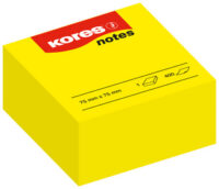 Kores Bloc de notes repositionnables"notes", 75 x 75 mm, uni