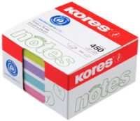 Kores Bloc-note adhésif Recycling "Recycled Pastel Notes