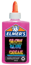 ELMER'S Colle liquide Glow in the Dark, 147 ml, rose