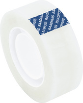 RAADHUIS Ruban adhésif, 19 mm x 33 m, PP, mat transparent
