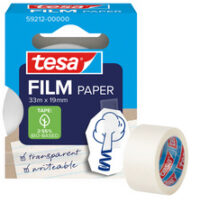 tesa Film PAPER, transparent, 19 mm x 33 m