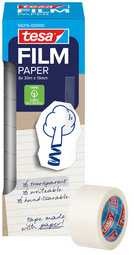 tesa Film PAPER, transparent, 19 mm x 33 m, Office Box