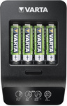 VARTA Chargeur LCD Smart Charger+, avec 4x piles Mignon