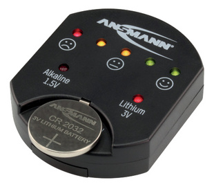 ANSMANN Testeur de piles, pour piles boutons, noir – Image 2