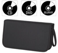 hama Etui pour CD/DVD, nylon, pour 104 CD/DVD, noir