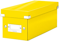 LEITZ Boîte de rangement pour CD Click & Store WOW, jaune