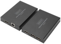 DIGITUS Kit d'extension KVM HDMI IP, noir