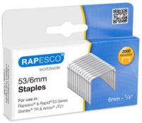 RAPESCO Agrafes 53/6, 2.000 pièces, galvanisé