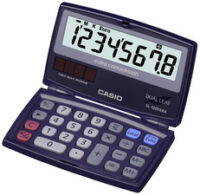 CASIO calculatrice de poche SL-100 VER,alimentation solaire/