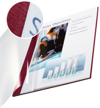 LEITZ Chemise pour reliure impressBind, A4, 14 mm, bordeaux