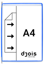 djois by tarifold Poche à pivot, A5, bleu