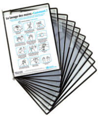 djois by tarifold Poche à pivot STERIFOLD Standard, A4, noir