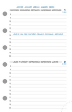 EXACOMPTA Recharge pour organiseur "Exatime 14", 2026