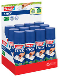 tesa ecoLogo Stick Bâton de colle, 40 g, présentoir comptoir